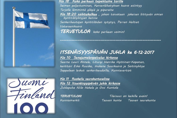 Suomi 100 sanajumalanpalvelus Suomi 100 sanajumalanpalvelus